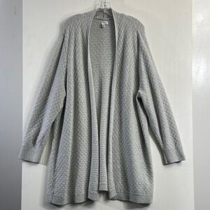 Croft & Barrow Light Gray Women's Cardigan